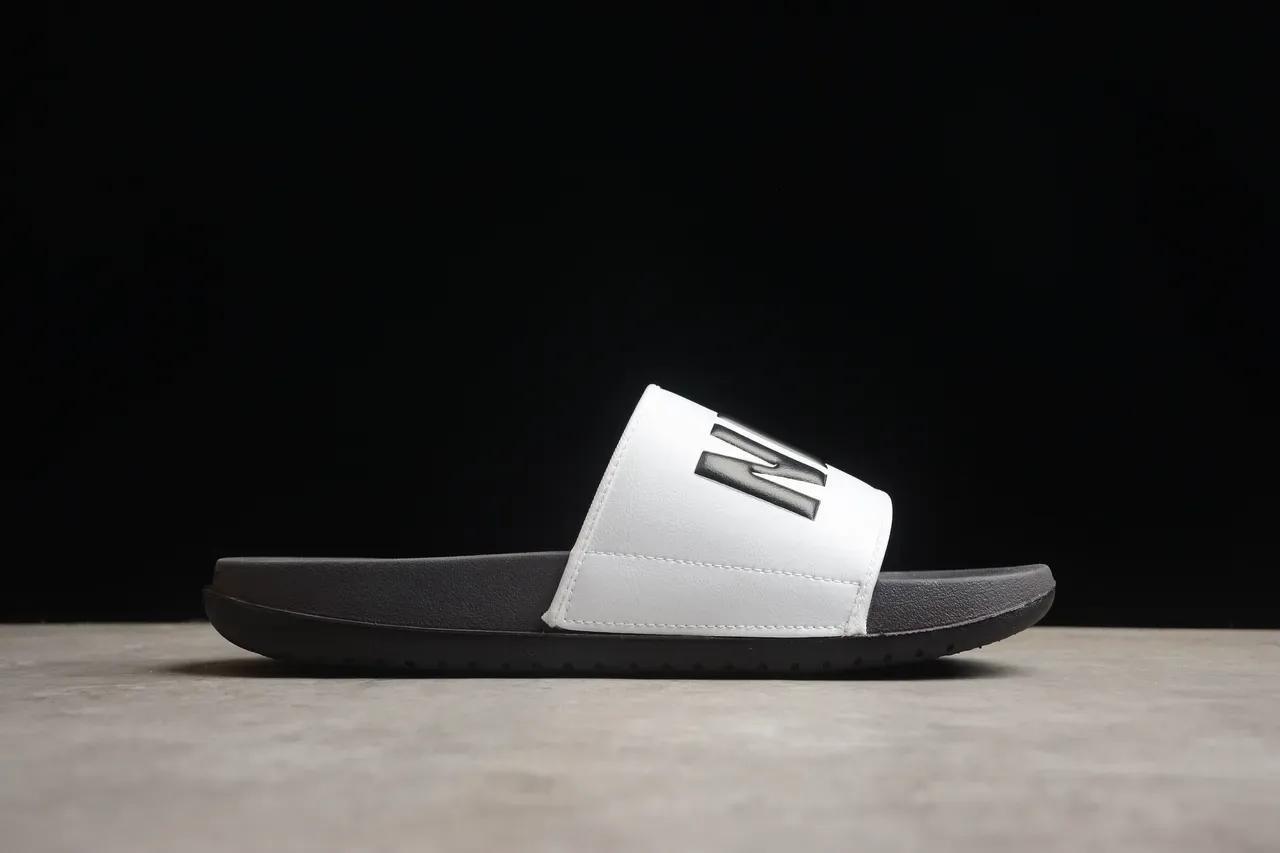 Nike Benassi Slide White and Gray Slippers 12