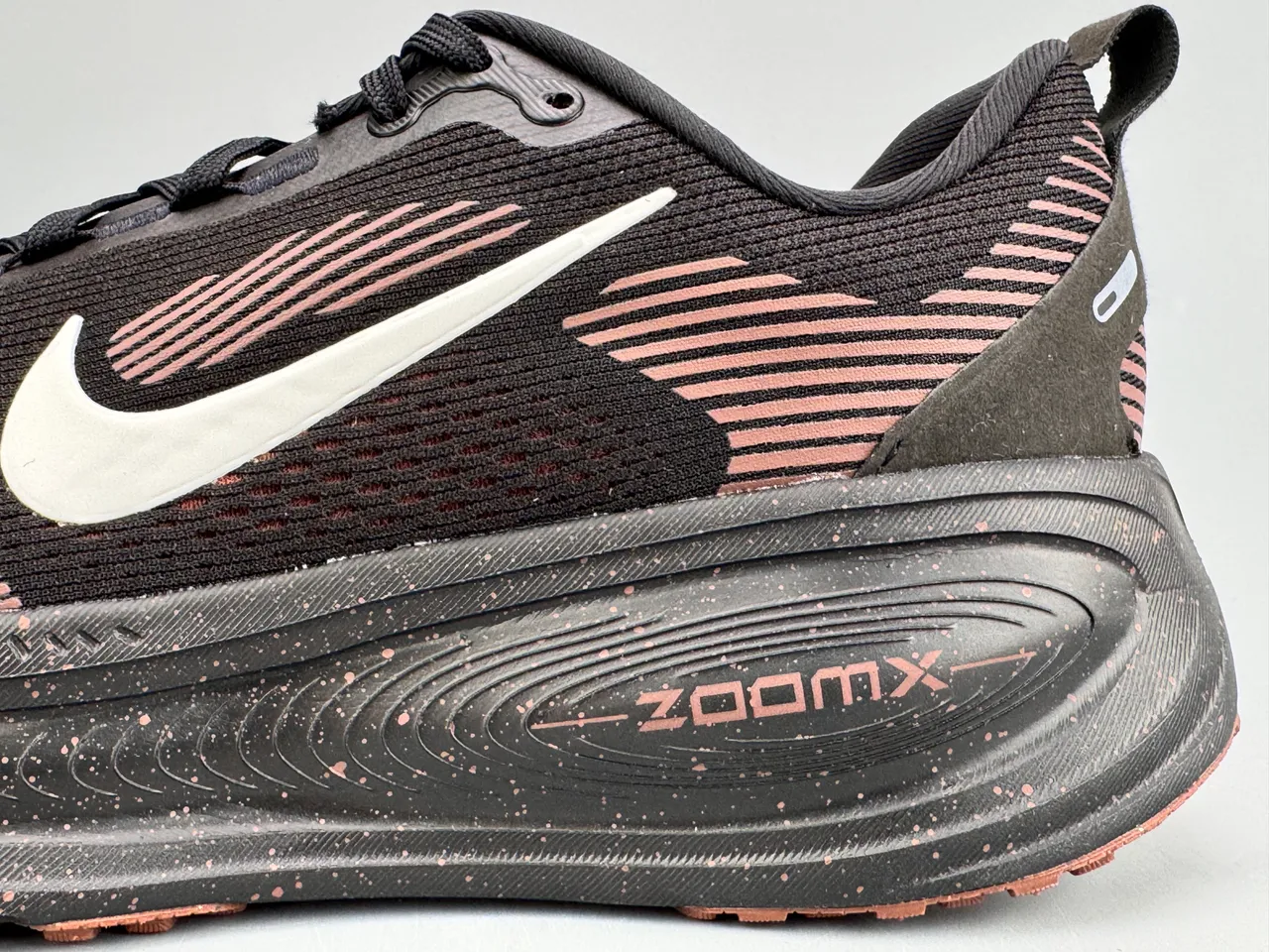 Nike Black Brown Engineered Mesh Upper ZoomX Midsole Running Shoes 5
