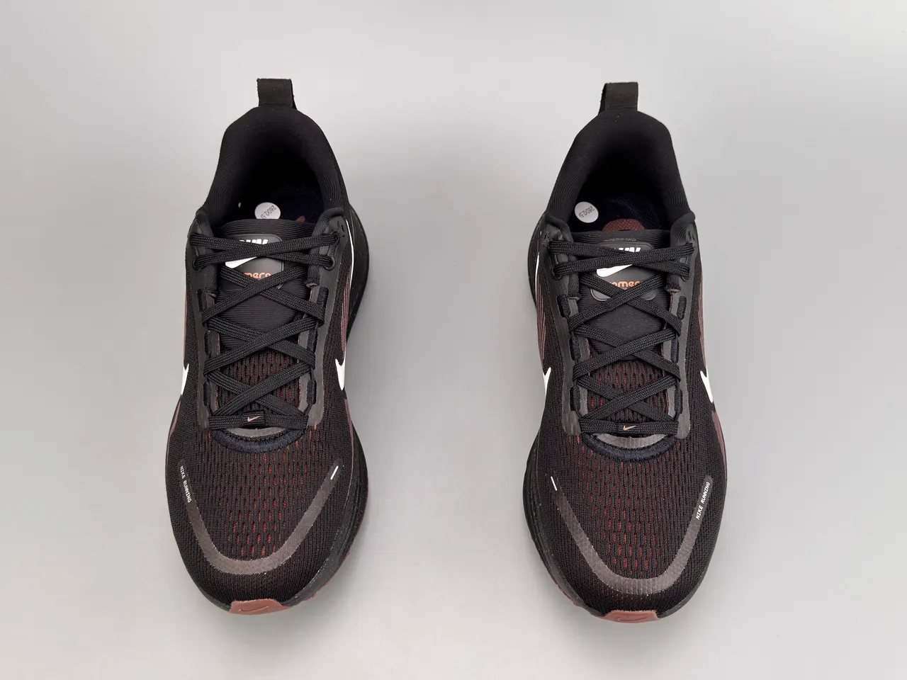 Nike Black Brown Engineered Mesh Upper ZoomX Midsole Running Shoes 7