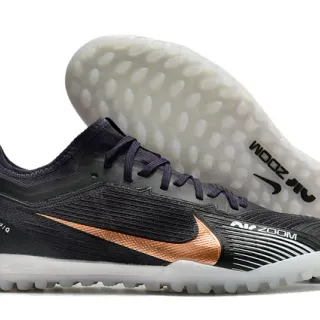 Nike Black Gold Zapato de Bajo Corte Superior de Malla Sintética Zapatos de Fútbol para Césped