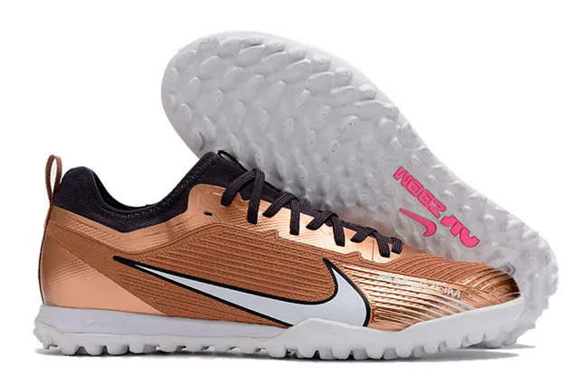 Nike Black Gold Chaussure à Coupe Basse Supérieure en Maille Synthétique Chaussures de Football sur Pelouse Artificielle 9