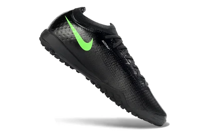 Nike Negro Verde Low-Cut Atomknit Upper Turf Zapatos de Fútbol 2
