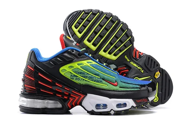 Nike Black Multicolor Layered Synthetic Cage Gradient Color Blocking Lifestyle Sneakers 24