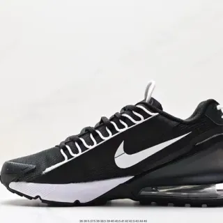 Nike Black White Mesh Upper Visible Air Unit Lifestyle Sneakers