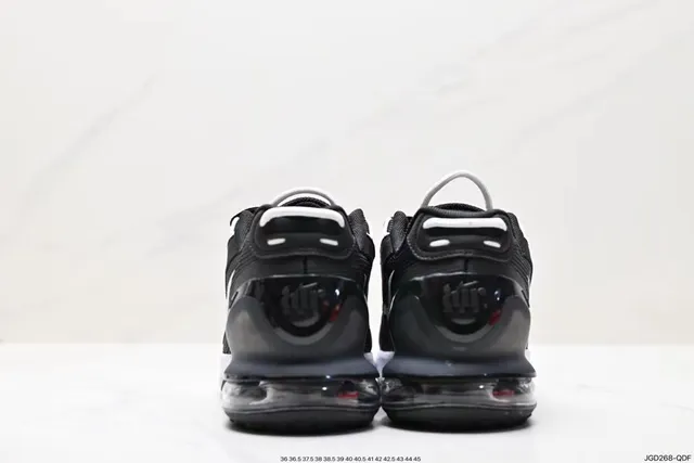 Nike Black White Mesh Upper Visible Air Unit Lifestyle Sneakers 2