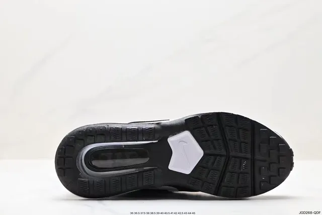 Nike Black White Mesh Upper Visible Air Unit Lifestyle Sneakers 5