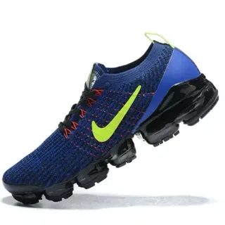 Nike Chaussures de course avec upper en maille bleu vert et Air Cushioning visible