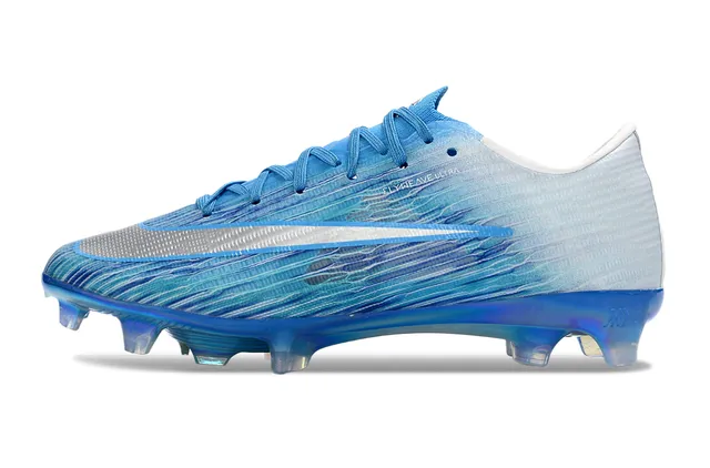 Nike Blue Multicolor Flyweave Upper Iridescent Air Zoom Sole Firm-Ground Soccer Shoes 2