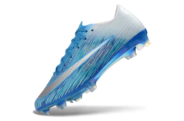 Nike Blue Multicolor Flyweave Upper Iridescent Air Zoom Sole Firm-Ground Soccer Shoes 5