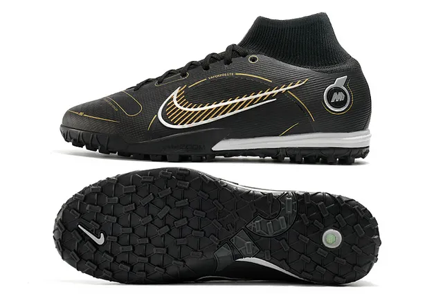 Nike Bleu Orange Collet de chaussette Semelle translucide Chaussures de football turf 14