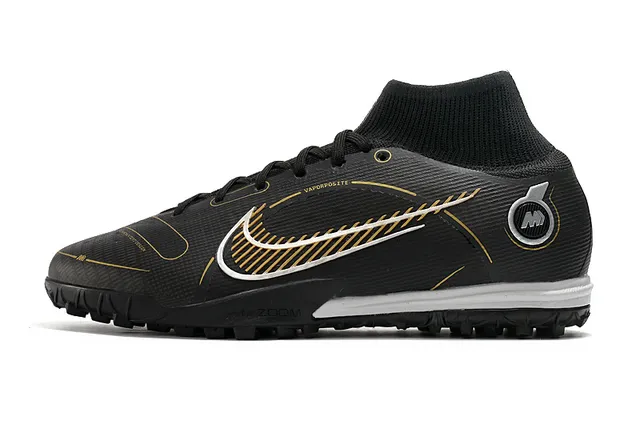 Nike Bleu Orange Collet de chaussette Semelle translucide Chaussures de football turf 15