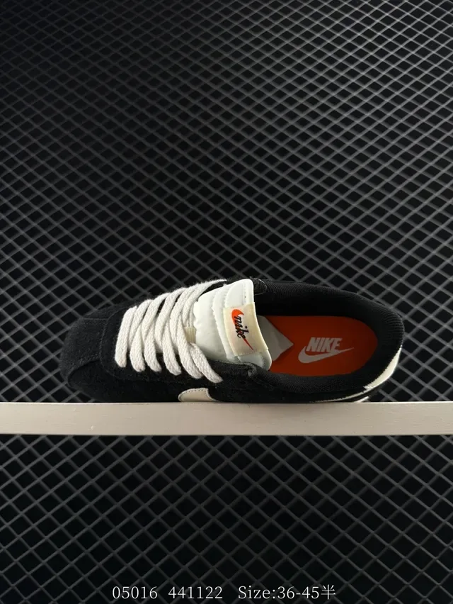 Nike Cortez Black and White Lifestyle Sneakers 4