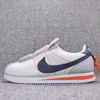 Nike Cortez Canvas White Navy Orange Lifestyle Sneakers