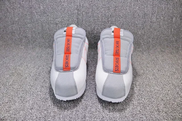 Nike Cortez Canvas White Navy Orange Lifestyle Sneakers 12