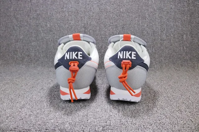 Nike Cortez Canvas White Navy Orange Lifestyle Sneakers 13