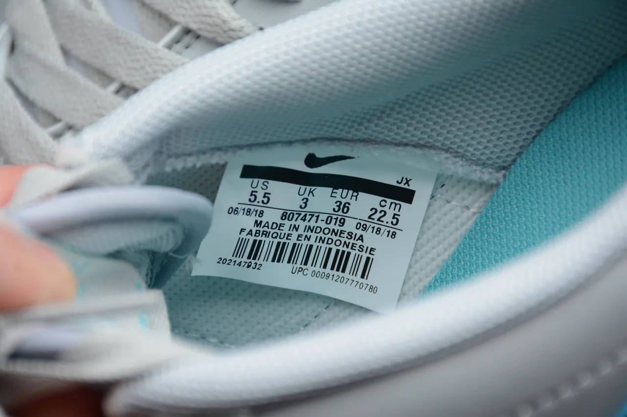 Nike Cortez Light Gray Turquoise Yellow Lifestyle Sneakers 7