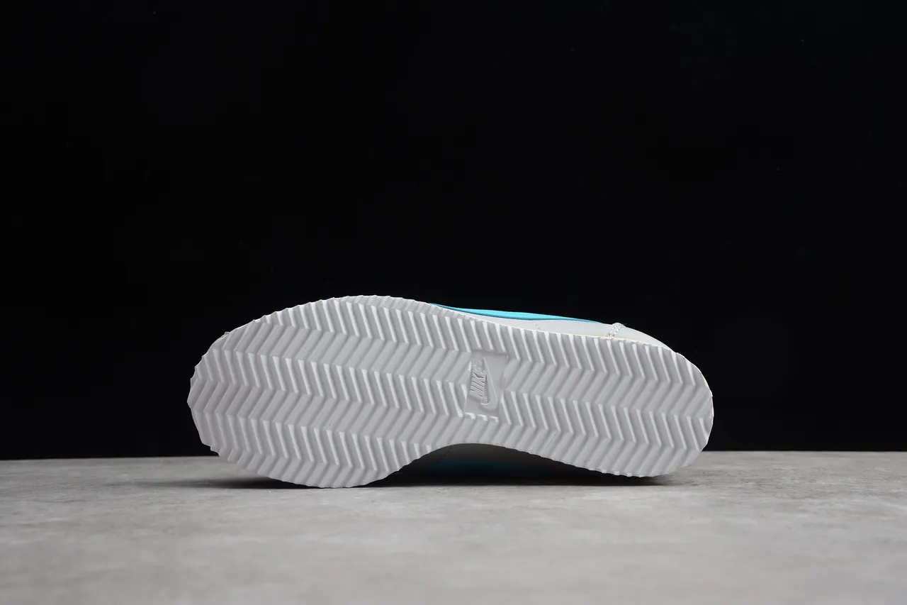 Nike Cortez Light Gray Turquoise Yellow Lifestyle Sneakers 13