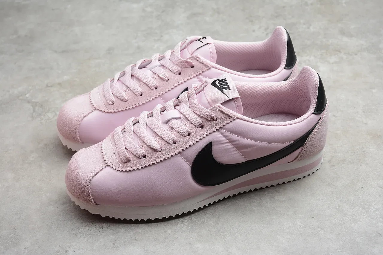 Nike Cortez Pink and Black Lifestyle Sneakers 8