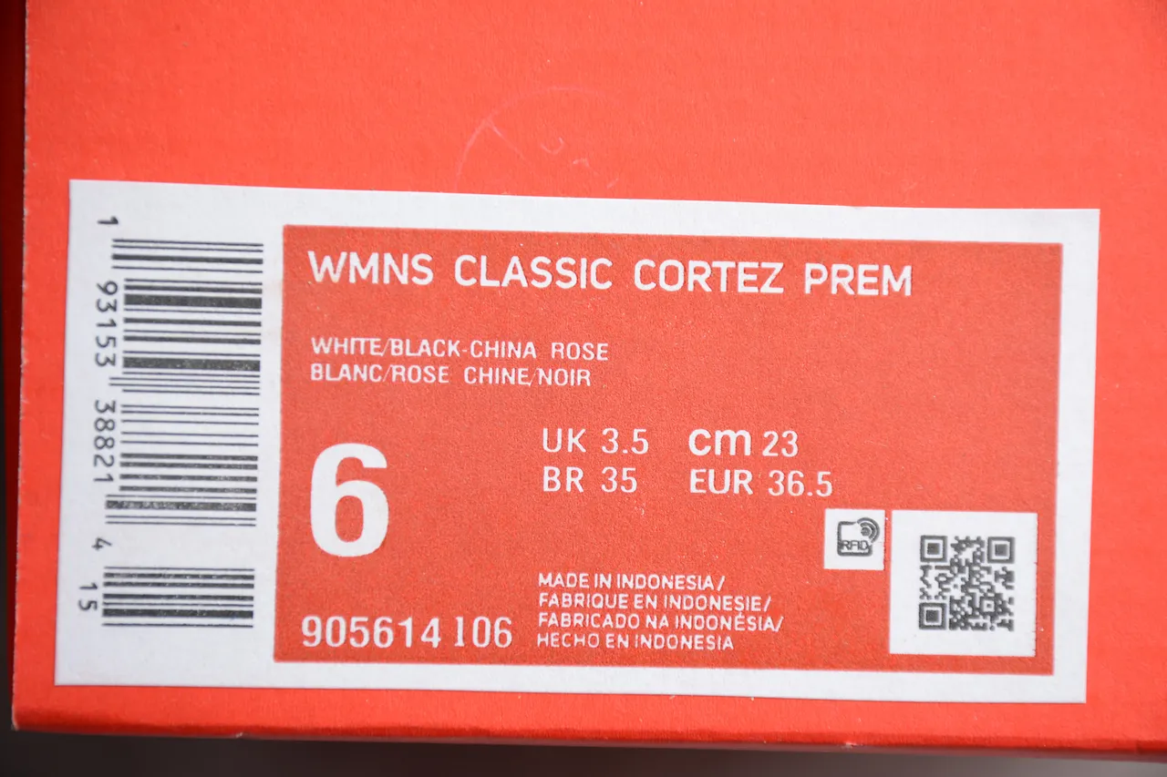 Nike Cortez White Black Pink Lifestyle Sneakers 2