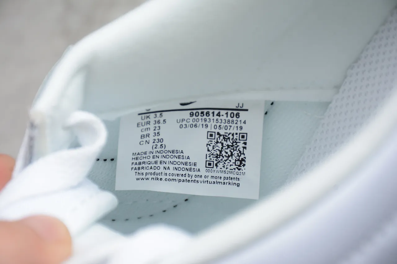 Nike Cortez White Black Pink Lifestyle Sneakers 7