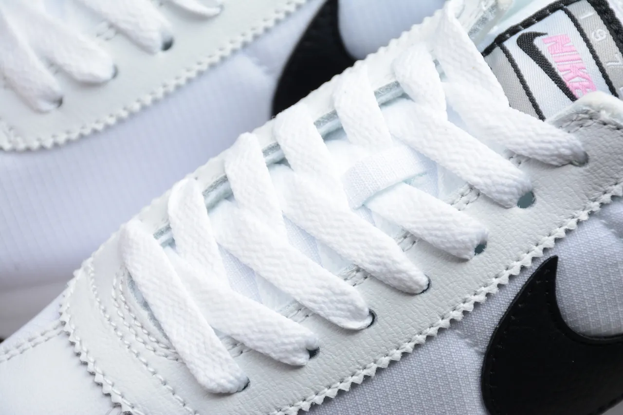 Nike Cortez White Black Pink Lifestyle Sneakers 9