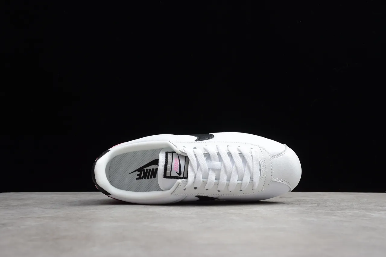 Nike Cortez White Black Pink Lifestyle Sneakers 14