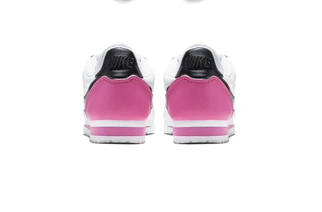 Nike Cortez White Black Pink Lifestyle Sneakers 18