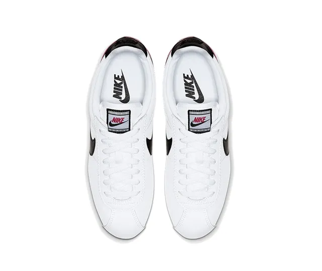 Nike Cortez White Black Pink Lifestyle Sneakers 19
