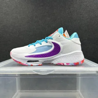 Nike Cosmic Unity White Purple Cyan बास्केटबॉल जूते
