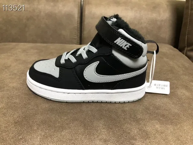 Nike Court Borough Black Orange High-Top Padded Collar Lifestyle Sneakers 7