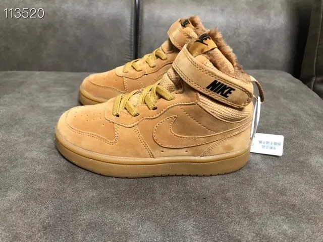 Nike Court Borough Black Orange High-Top Padded Collar Lifestyle Sneakers 16