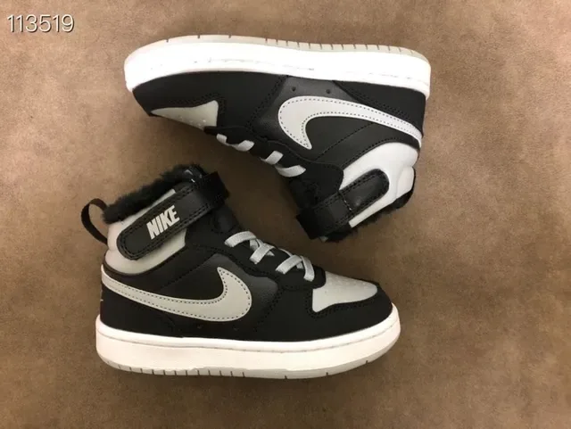 Nike Court Borough Black Orange High-Top Padded Collar Lifestyle Sneakers 17