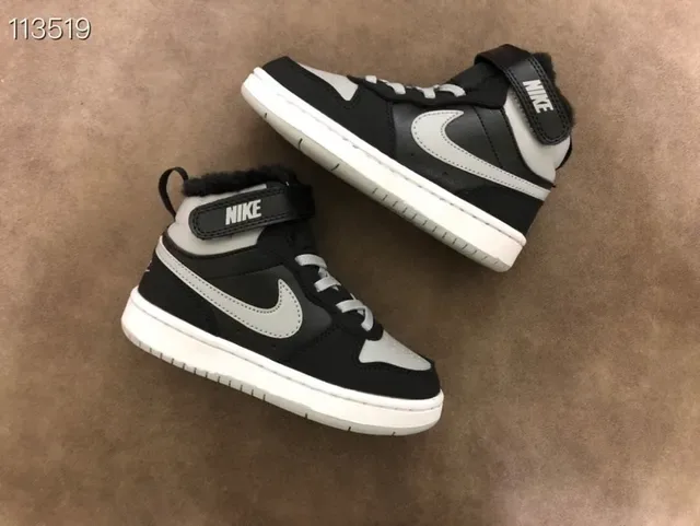 Nike Court Borough Black Orange High-Top Padded Collar Lifestyle Sneakers 19