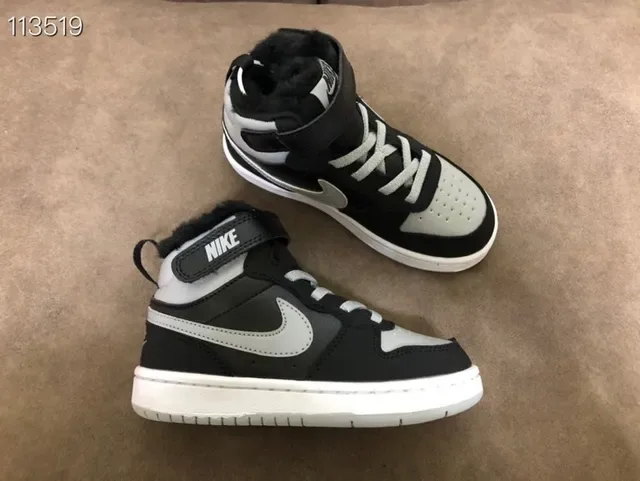 Nike Court Borough Black Orange High-Top Padded Collar Lifestyle Sneakers 20