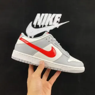 Nike Dunk Low Gray White Red 生活方式运动鞋