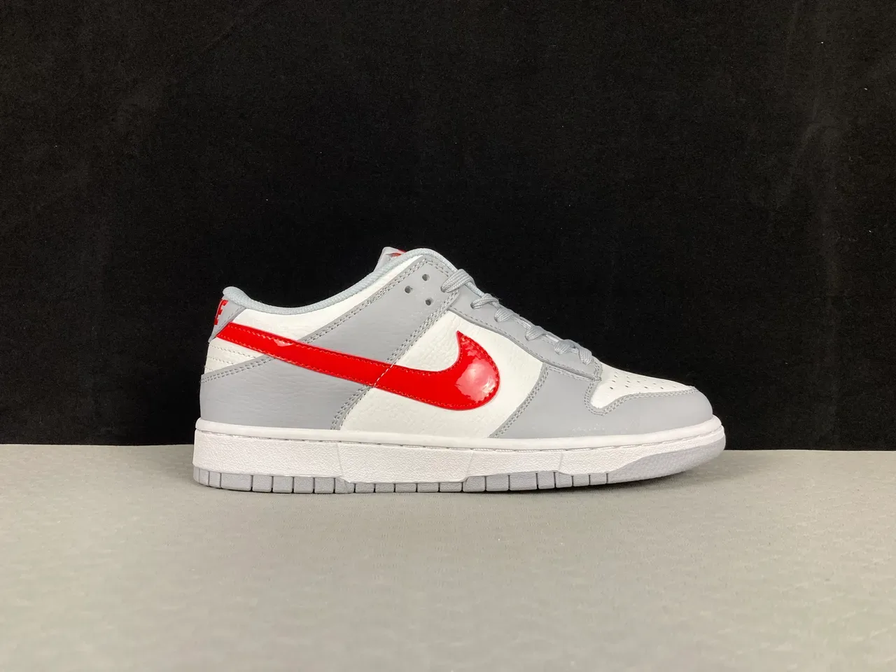 Nike Dunk Low Gray White Red Lifestyle Sneakers 11