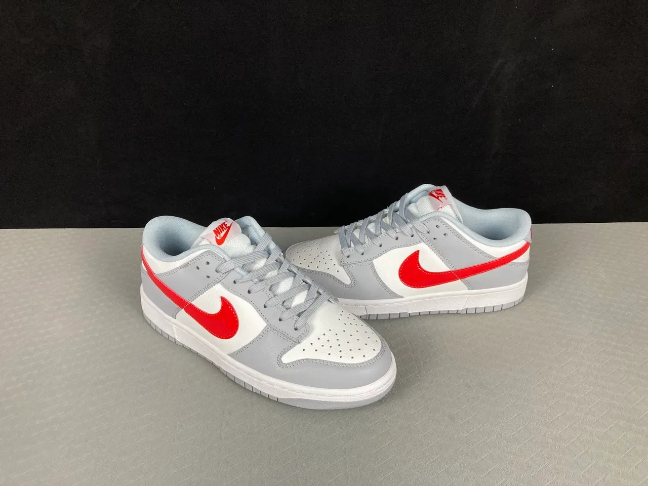 Nike Dunk Low Gray White Red Lifestyle Sneakers 12