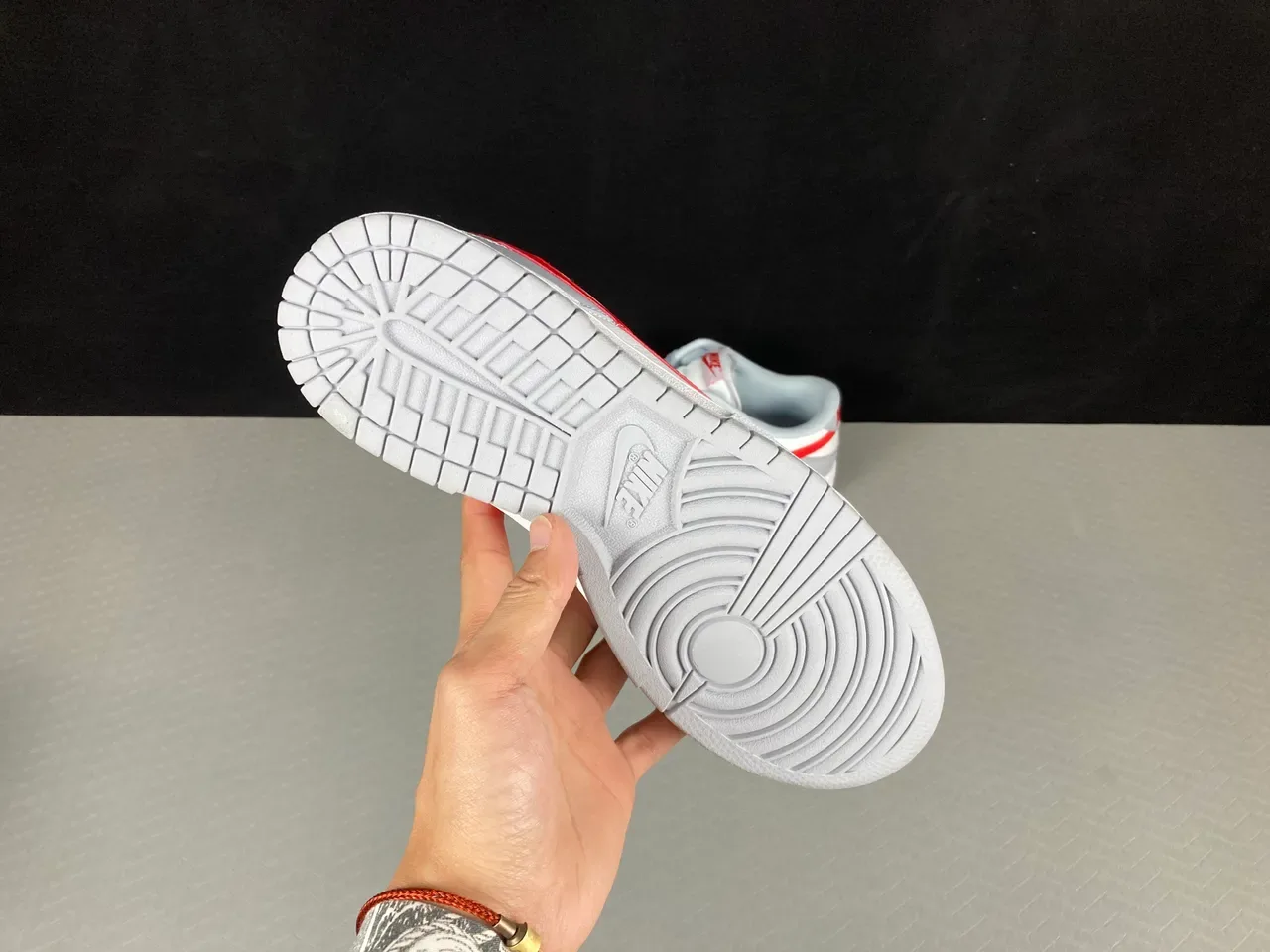 Nike Dunk Low Gray White Red Lifestyle Sneakers 13