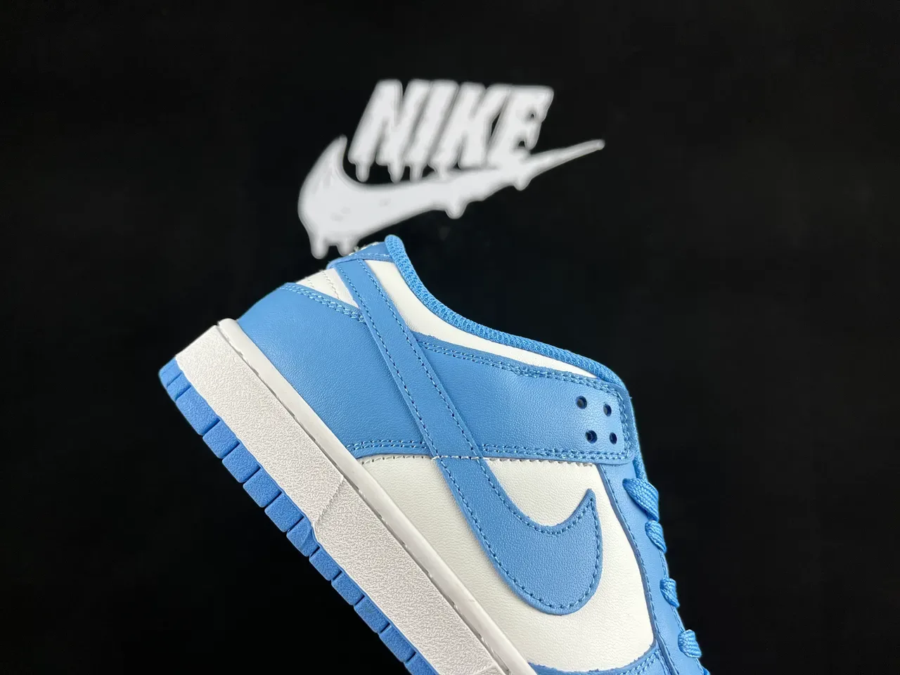 Nike Dunk Low Light Blue and White Lifestyle Sneakers 7
