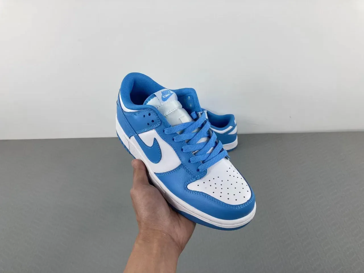 Nike Dunk Low Light Blue and White Lifestyle Sneakers 11