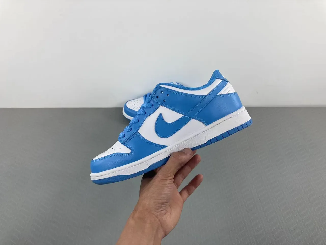 Nike Dunk Low Light Blue and White Lifestyle Sneakers 13