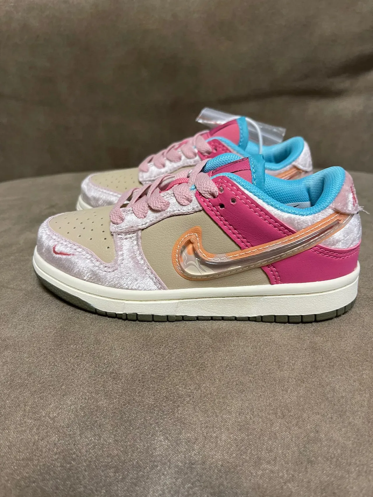 Nike Dunk Low Orange White Lifestyle Sneakers 3