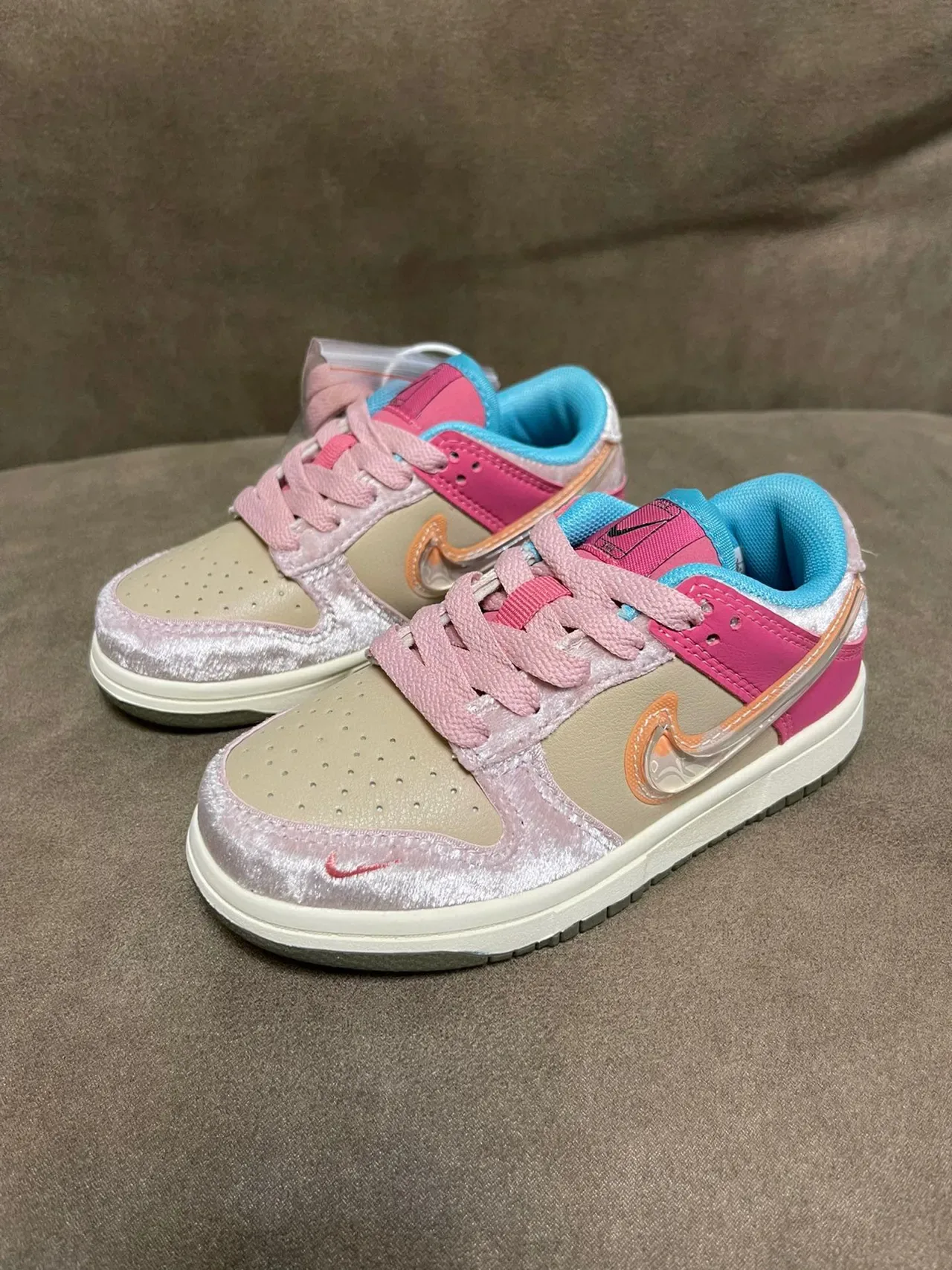 Nike Dunk Low Orange White Lifestyle Sneakers 4