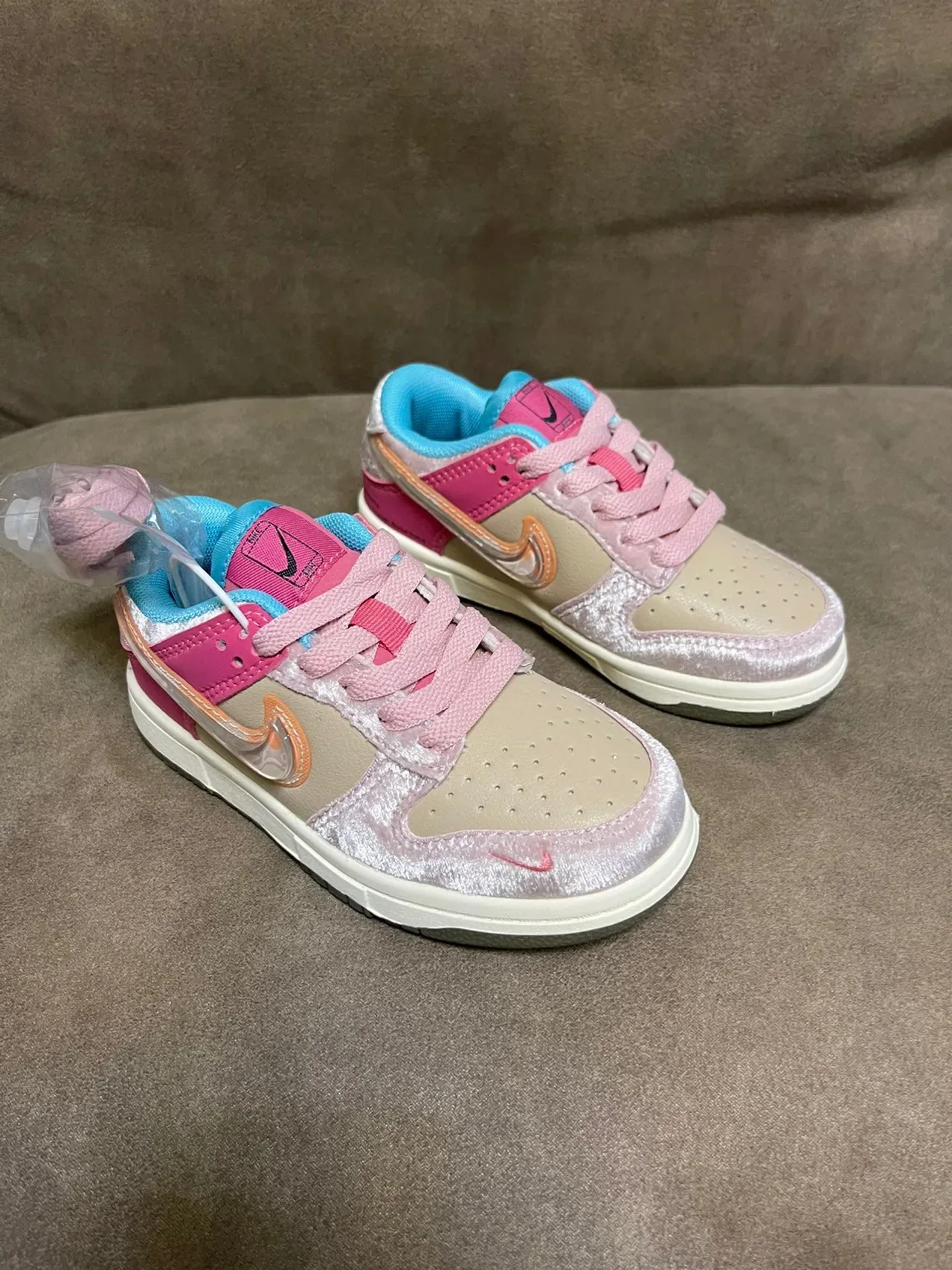 Nike Dunk Low Orange White Lifestyle Sneakers 5