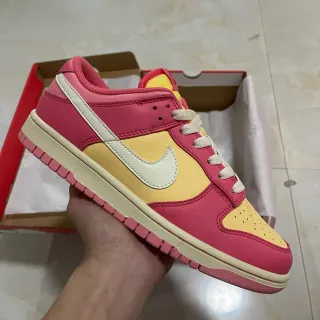 Nike Dunk Low Pink Yellow Cream Lifestyle Sneakers