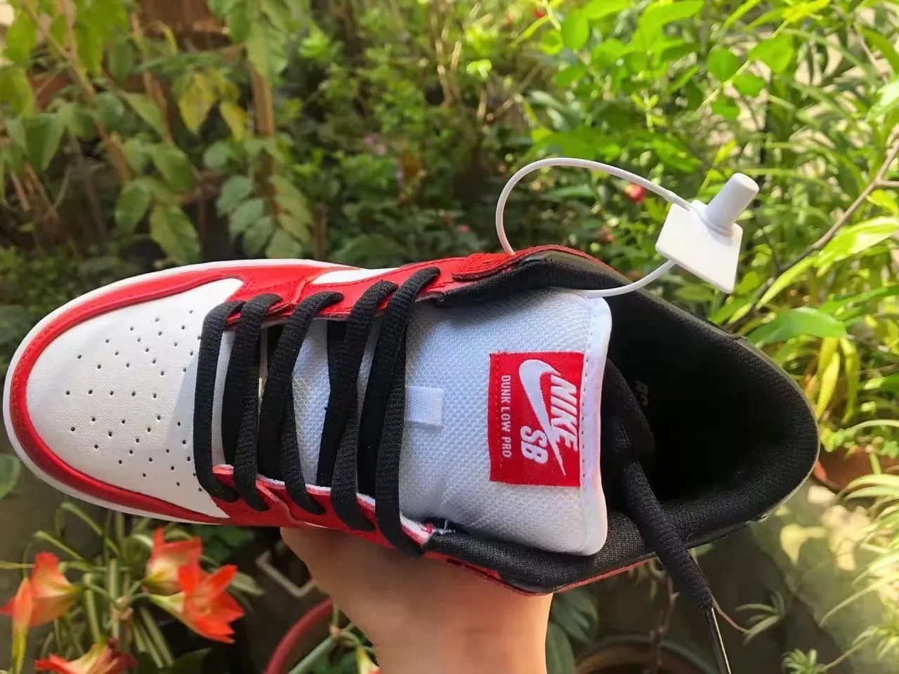Nike Dunk Low Red White Black Lifestyle Sneakers 3