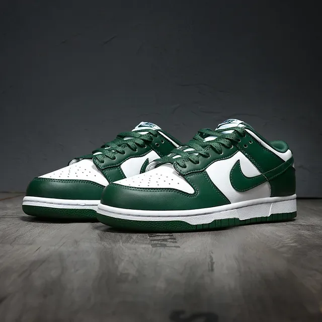 Nike Dunk Low White Deep Green Lifestyle Sneakers 3