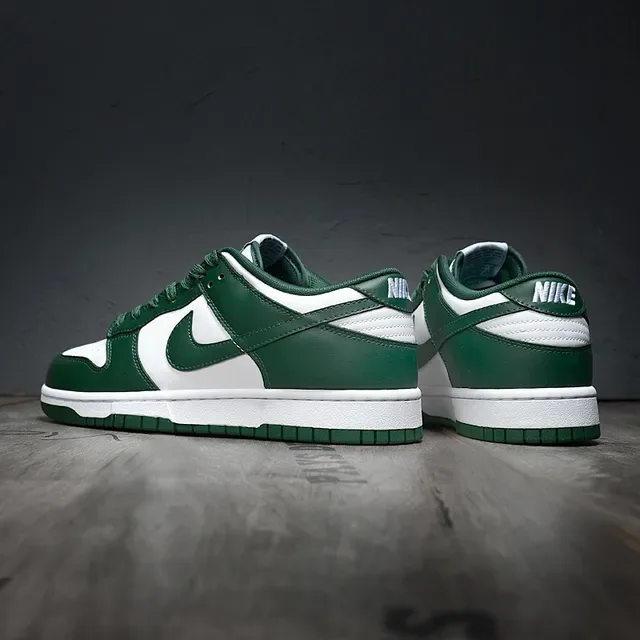 Nike Dunk Low White Deep Green Lifestyle Sneakers 4