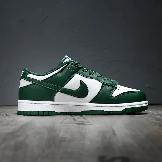 Nike Dunk Low White Deep Green Lifestyle Sneakers 6