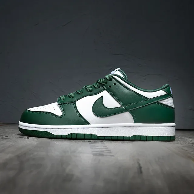 Nike Dunk Low White Deep Green Lifestyle Sneakers 7